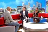 BBC Breakfast's Charlie Stayt urges guest to 'stop' as 'slaps' disrupt show
