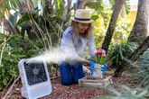 Cordless portable fan with mist jet functions is cool 'without air conditioning'