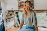 Meet woman, 27, who turned old van into stunning motorhome and is now living in it