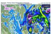 Weather maps shows UK split in two as fierce snow bomb about to hit amid Storm Darragh chaos