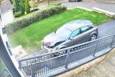 Car smashes into side of home while attempting U-turn on driveway