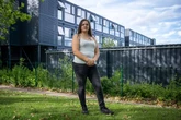 Single mum living in metal shipping container for two years says it's like 'prison'