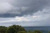 Tourist spots whirlpool tornado off the coast of popular British beach