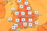All the parts of England set to 'exceed' heatwave criteria for five days