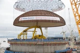 Incredible scenes as massive dome placed at new £26billion nuclear power station