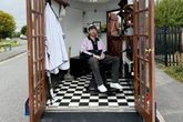 'I was sick of paying rent so I now cut hair in a horsebox'