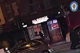 Moment Birmingham opens fire in street as victim grabs 'human shield' to escape bullets