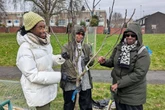 For the love of Benjamin Zephaniah - poems planted among the trees at Newtown event