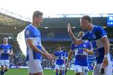 Chris Davies reacts to Jay Stansfield penalty decision after Kieran Dowell clinches win