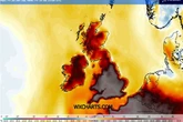 UK weather maps show blistering new 38C heatwave in days - and Midlands could be hottest