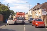 Yob leads police on rush-hour chase in stolen Safestyle UK van