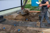 Man finds 'grave' in garden after digging up metal box big enough to fit human inside