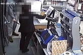 The moment armed robber who targeted Tesco and Morrisons was caught by police