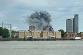 Recycling centre fire sees 100 firefighters tackle Bermondsey blaze as trains disrupted