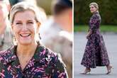 Sophie Wessex dazzles in Erdem floral dress at Junior Officers' parade