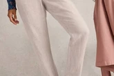 White Stuff's 'comfy and cool' linen trousers are perfect for the summer