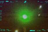 Police reveal 'incredibly dangerous' moment helicopter dazzled with laser pen