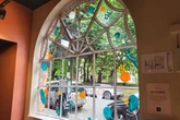 Inside new Grounded cafe on St Pauls Square in the Jewellery Quarter