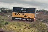 Reason why huge 'Bostin' Ay it' sign has appeared next to Midlands train station