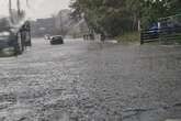 Roads flood in West Midlands with water 'above wellies' as thunderstorms begin