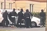 Shocking moment weapon-wielding thugs launch 'attempted murder' assault in Bilston street