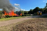 Huge blaze rips through Birmingham beauty spot on hottest day of year
