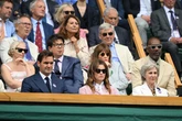 All the stars in BBC Wimbledon's Royal Box today - from Roger Federer to Michael McIntyre