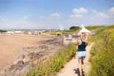 The golden beach you can reach by a lovely train ride from Birmingham through the Cotswolds