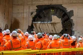 Moment HS2 tunnel machine smashes into Birmingham at last after 19-month journey