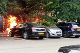 Birmingham Aldi shoppers stopped in their tracks at dramatic fire as 'loud bang' heard