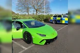 Police stop Lamborghini driver on M42 for two reasons - one was glaringly obvious