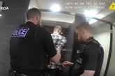 Moment soldier found hiding in train station toilet after carrying out 'harrowing' rape