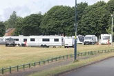 Travellers set up camp at Birmingham park