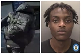 Dramatic moment knifeman flees police who are about to search him on Birmingham street