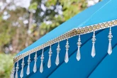 Dunelm 'absolutely stunning' £70 beaded parasol 'adds sparkle to the garden'