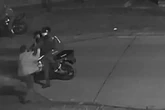 Moment brave victim fights back against bungled Brum biker gunmen on doorstep