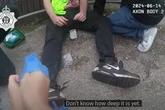 Police officer's four-word promise to stabbing victim in dramatic bodycam footage