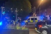 Moment police descend on street after officers assaulted outside pub for second time in weeks