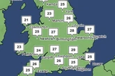 Next 30C 'UK heatwave' days away as weather maps turn red