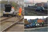 Midlands drivers who took a wrong turn - four times vehicles ended up on Birmingham metro tracks