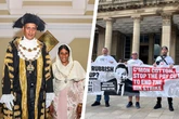 Birmingham’s new Lord Mayor elected as ceremony interrupted by bin strike protesters