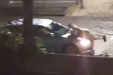 Birmingham supermarket car park 'chaos' on camera as yob clings to bonnet for thrills