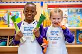 Tesco is giving £4 million of fruit and veg to 400 schools together with one unusual kitchen item