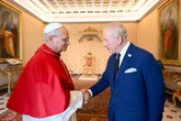 King Charles honoured with new title from Pope Leo XIV during Vatican state visit