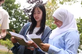 9 photos of pupils from Lyndon School in Solihull receiving their GCSE results