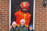 Pictured: Dad dresses up in Christmas outfits for special reason