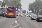 Drink driving arrest as one hurt after van ploughs into cars and wall