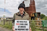 Court security bans Peopleton farmer's sign as an 'offensive weapon' as he appears in dock