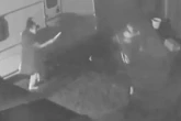 Chilling moment killer corners ex-boyfriend in garden after slicing heart with kitchen knife
