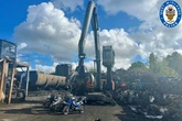 Police reveal dramatic 'aftermath' of new crackdown as off-road bikes crushed
